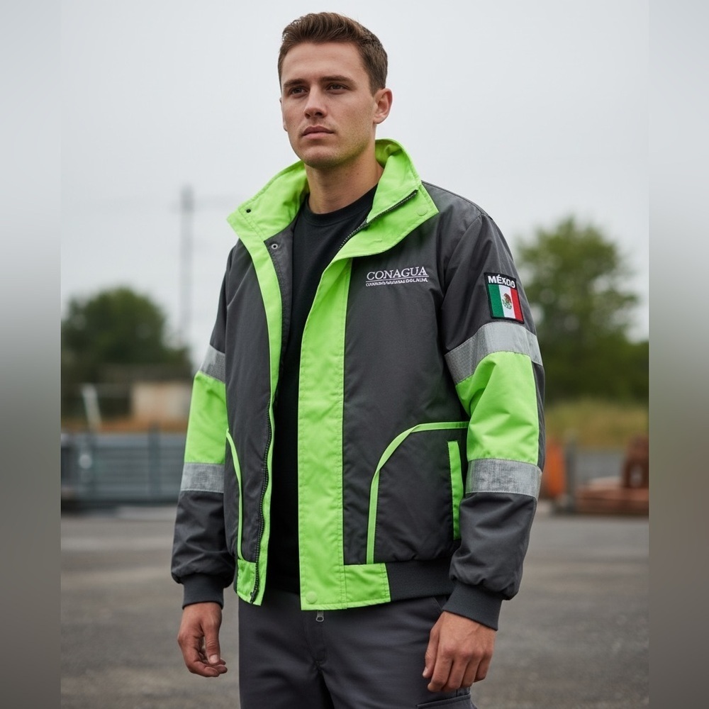 Mexico - Mens Reversible Jacket - Congagua Comision Nacional Del Agua